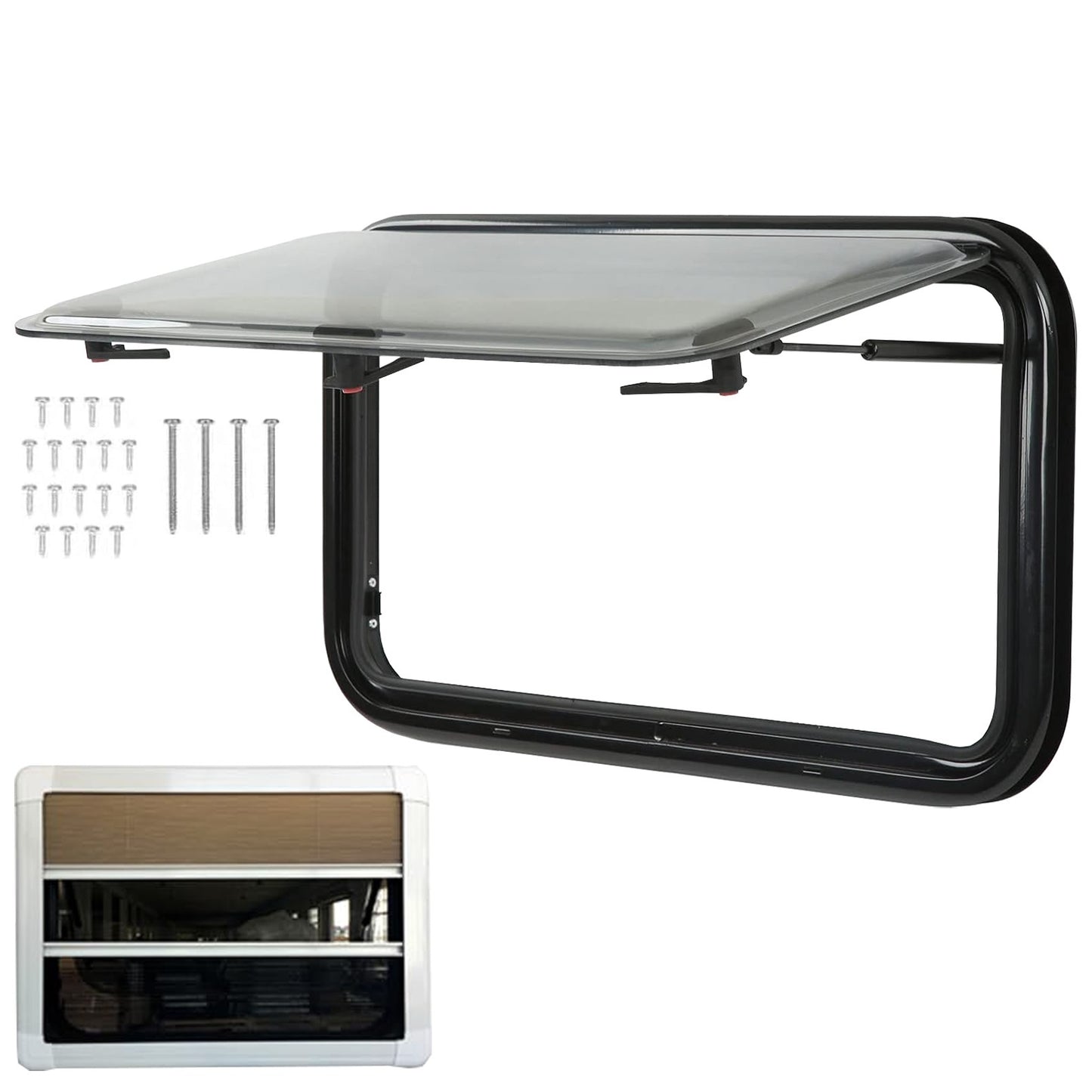 Camping Car Skylight Fitted Van Equipment Adjustable Angle Caravan Window Motorhome Window for Mobile Home Caravan Van and House
