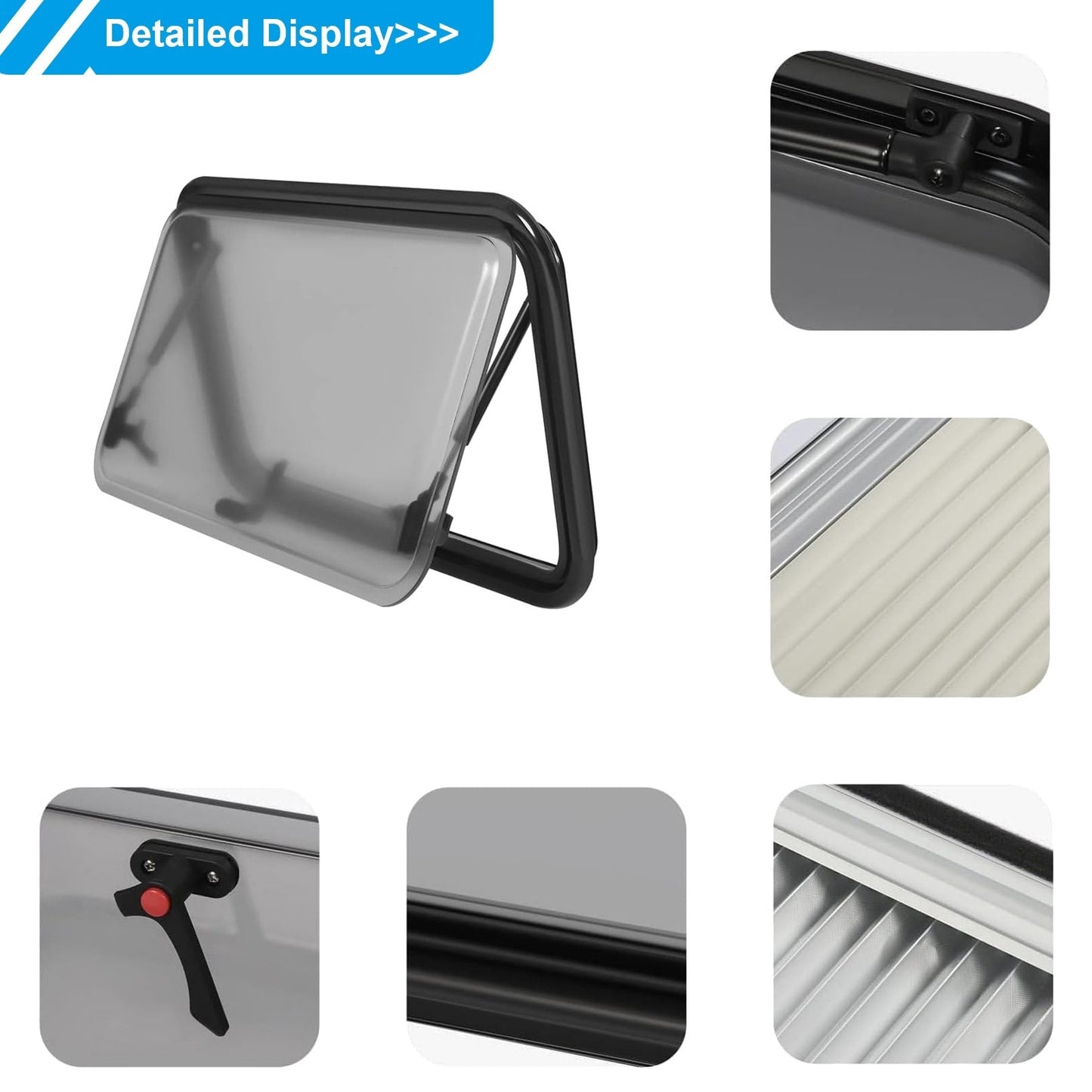 Camping Car Skylight Fitted Van Equipment Adjustable Angle Caravan Window Motorhome Window for Mobile Home Caravan Van and House